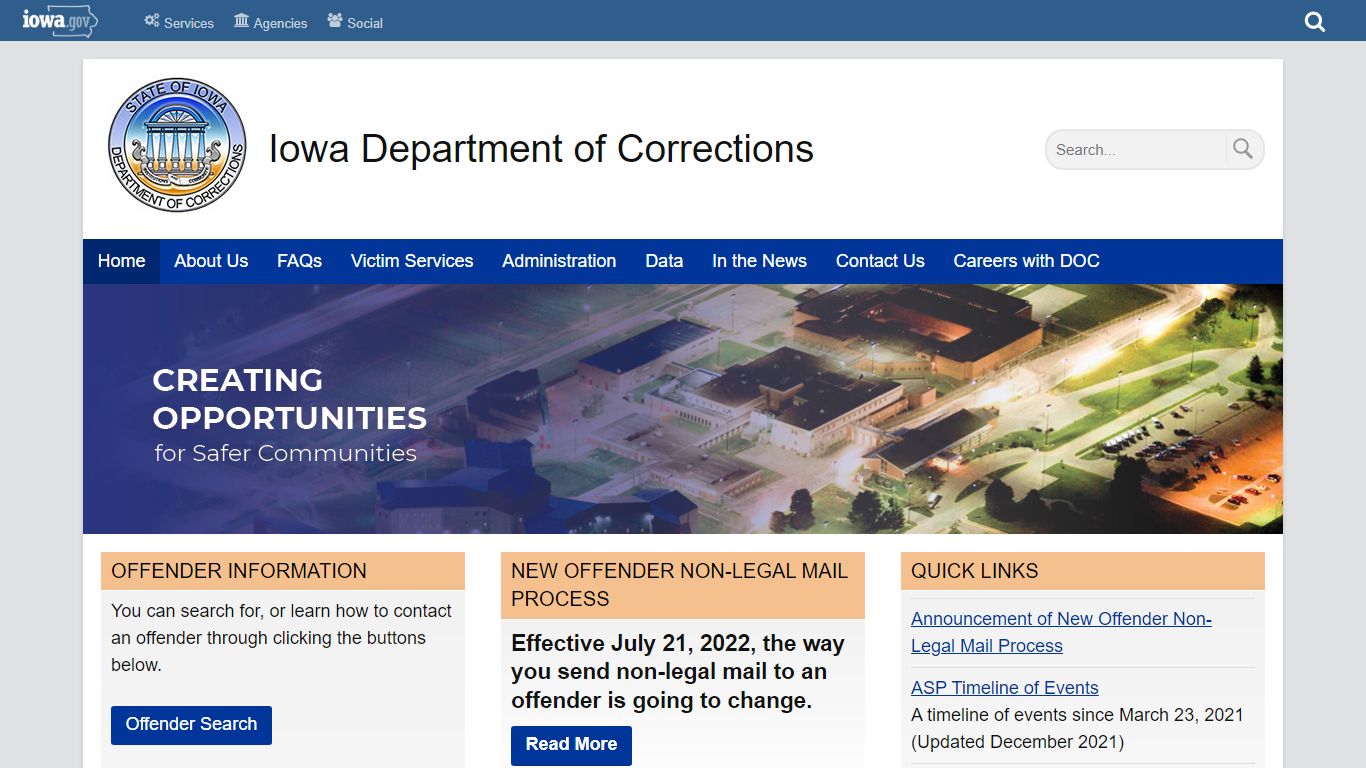 Iowa Department of Corrections